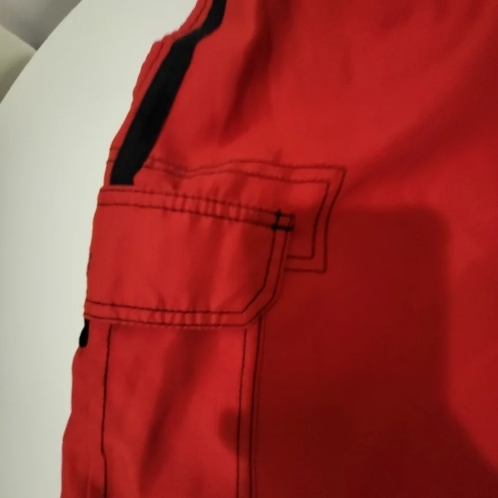 OP/ Ocean Pacific  Men's Red Swim Trunks/ Board Shorts  Size‎ XL/40-42